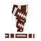 RG Ribbon: Football Laces Wired Ribbon - Brown, White For Bows, Wreaths, Crafts and Sports Party Decorations